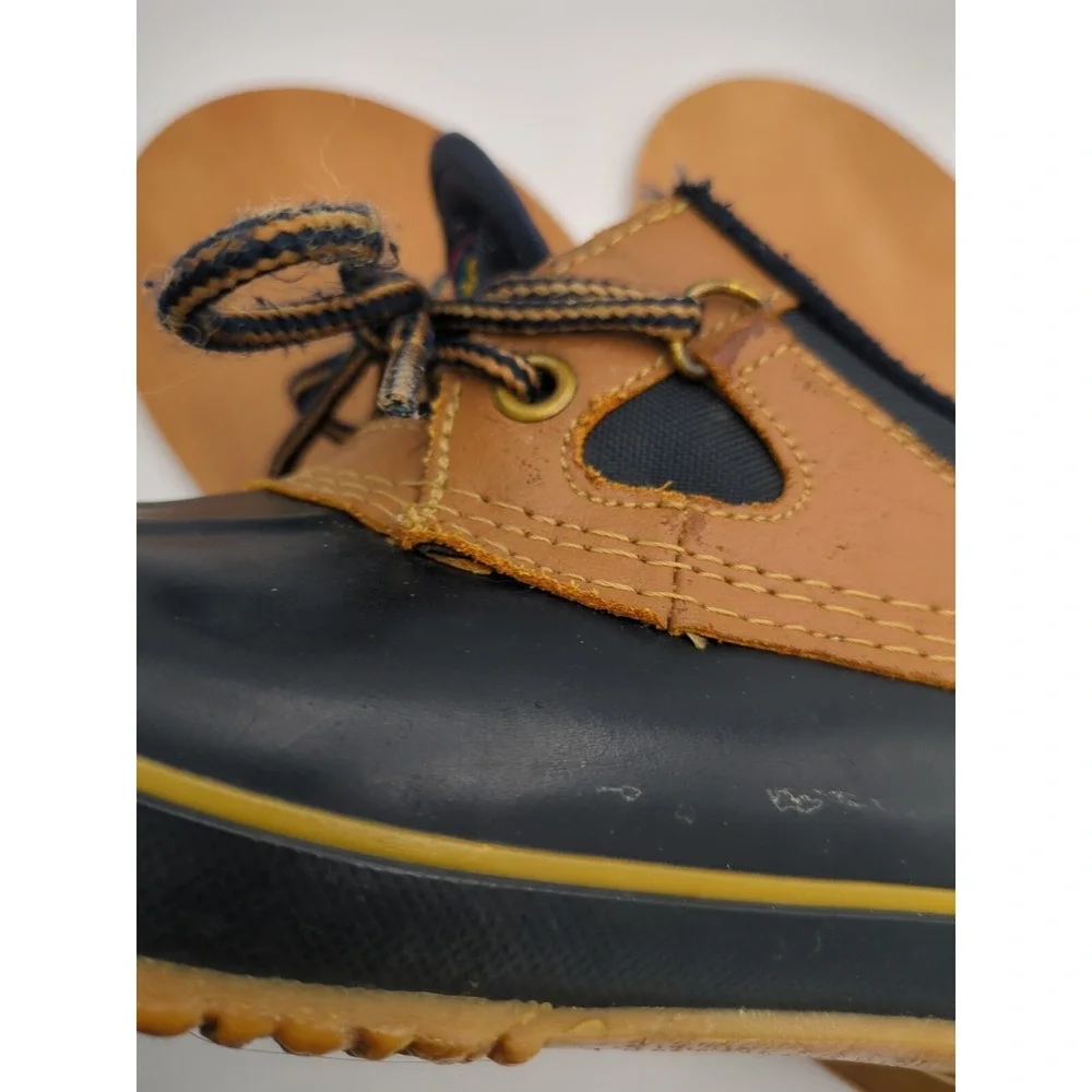 Vtg Sporto Duck Thermolite Steel Shank‎ Rain Boot Women 8 Shoes Blue Rubber Read